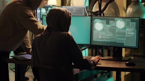 Dangerous Thief Gaining Database Access Into Computer System