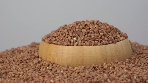 Bowl Full of Organic Buckwheat Grains