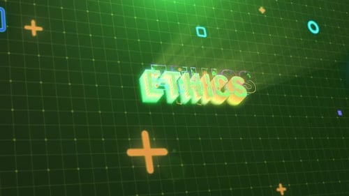 Futuristic Digital Grid Background with Glowing Text Reveal