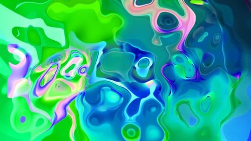 Abstract Fluid Morphing Liquid Colorful Motion Background