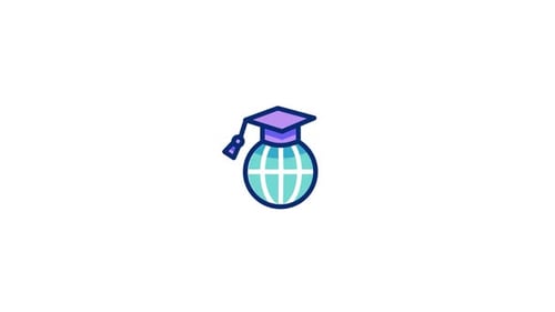 Animierte Ikone von Globaleducation