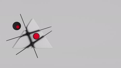 Minimalist Composition Featuring Intersecting Planes in a Monochromatic Palette