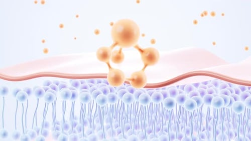 Human skin tissue, skincare,cosmetic advertisement and so on, 3d rendering.