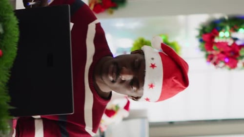 Vertical Video Worker Annoyed By Colleagues in Office