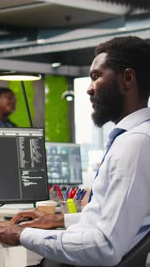 Vertical Video Engineer Coding with AI Language Model Assistance in Office Listening Music