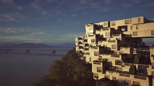 Imponente edificio Cliffside