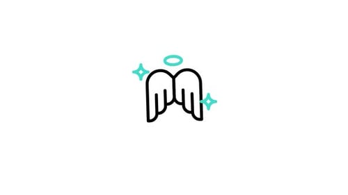 Animiertes Angel-Line-Symbol