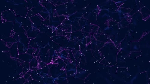 Abstract Digital Plexus Network Background Loop