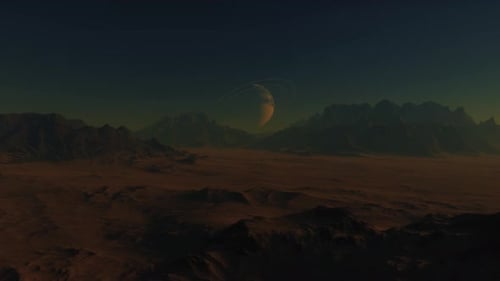 Rocky Surface of an Alien Planet