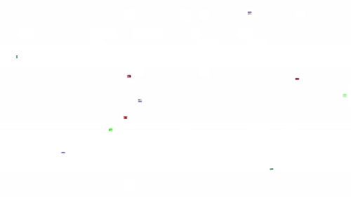 Corruption Collection: animación de transición digital con efecto de falla con bandas de ruido parpadeantes de
