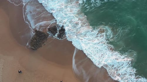 Atlantic Ocean Beach Aerial View