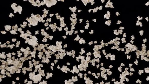 Dynamic Popcorn Bursting and Falling Animation
