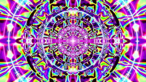 Psychedelic Geometry Tunnel