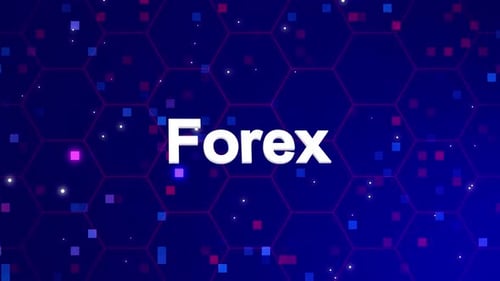 Animación de texto de Forex con fondo