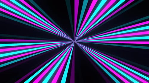 Zyanfarbener und rosafarbener Neonstrahl-Hintergrund Vj Loop In 4K