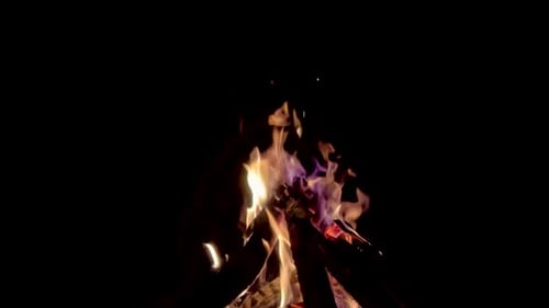 Zeitlupe des brennenden Feuers