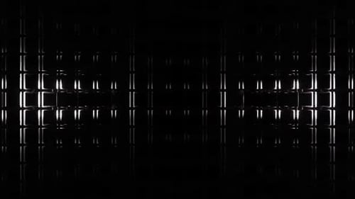 Grey And White Lamp Blinking For Cubic Background For Preview Vj Loop HD