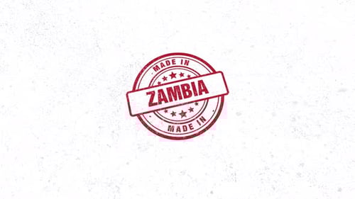 Made In Zambia Rubber Stamp
