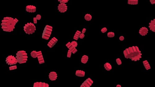 3d Gear Icon Animation Background Alpha