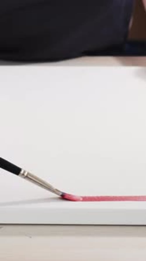 Vertical Painter Leisure Drawing Hobby Woman Hands