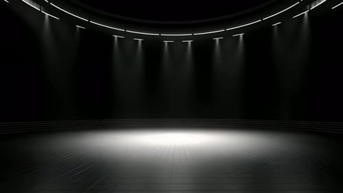 Elegant Modern 3D Studio Stage Logo Reveal