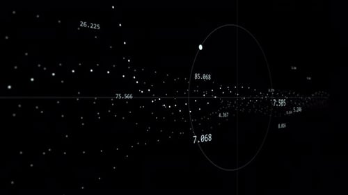 PNG Alpha.Abstract digital dot line particle data background connecting technology concept.