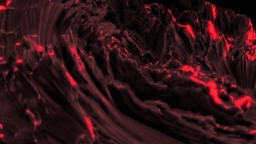 Abstrakte Animation eines roten Sturms