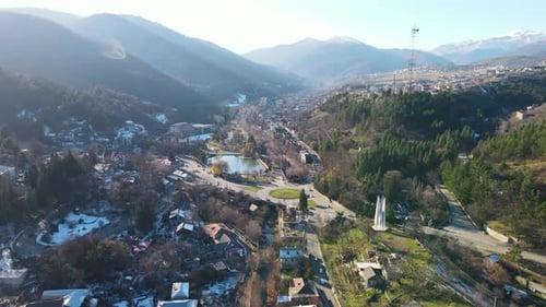 Top View of Mountain Valley City
