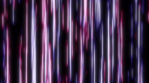 Neon Light Streaks Vertical Motion Background Loop