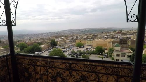 4K Footage of the old Medina in Fez (Fes El Bali), Morocco at sunrise. The ancient city and the olde