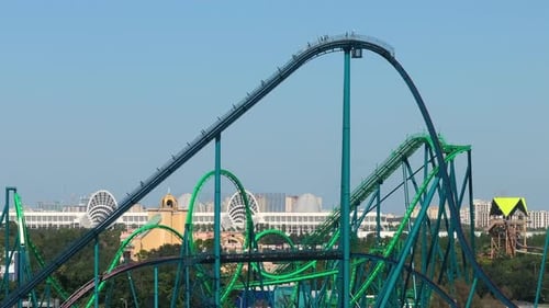 USA Tourist Attractions Roller Coaster in Adventure Amusement Park in Orlando Florida