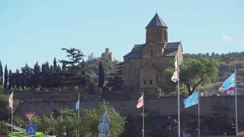 The Virgin Mary Assumption Church of Metekhi in Tbilisi, Georgia