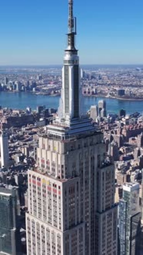 Empire State Building At Manhattan In New York United States.