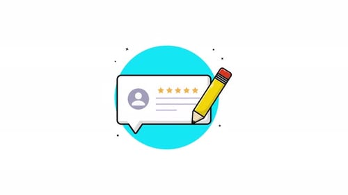 Animated User Review and Customer Feedback Rating