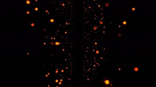 Orange Celebration Shine Strobe VJ Loop mit negativem Hintergrund in 4K