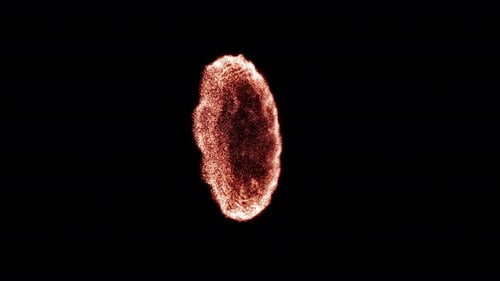 Abstract Fiery Particle Burst Reveal Animation