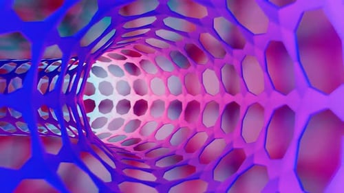 rotating round cyber tunnel vj loop