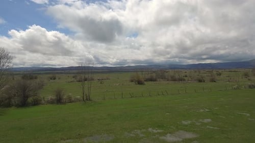 Desert And Clouds Landscape
