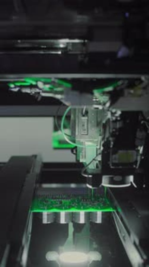 Electronic Components Printed Circuit Board Moves with SMD PCB Welding Solder Machine Production