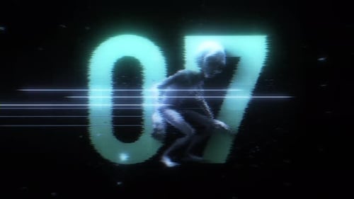 Alien Glitch Countdown Nummer 07