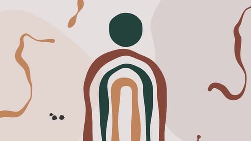 Beige Abstract Animated Minimal Background