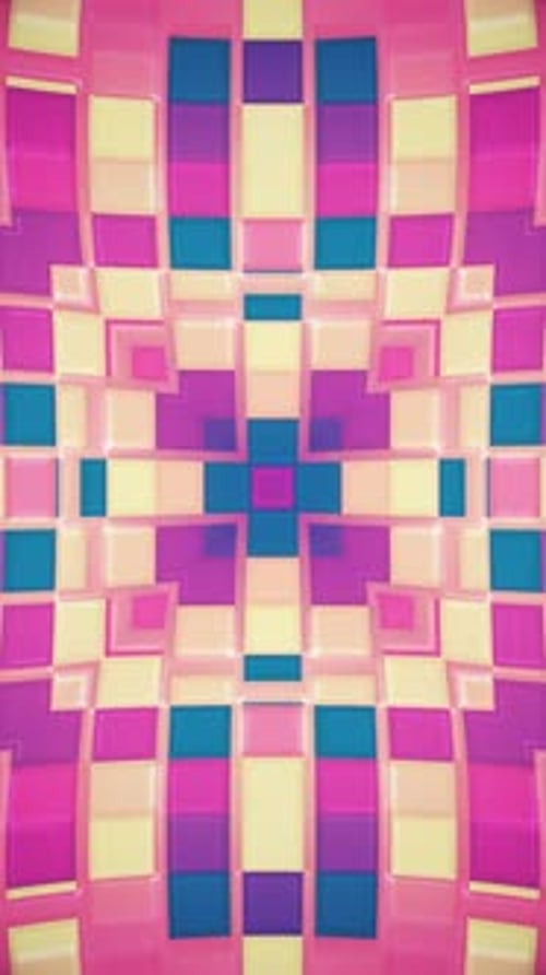 Animated Abstract Geometric Square Pattern Background Loop