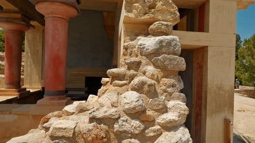 Palais minoen de Knossos, Héraklion, Crète, Grèce