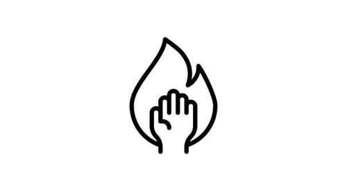 Passion – Line Animated Icon – Alpha Channel – 4K