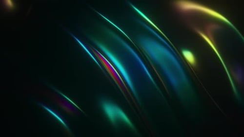 Abstract Fluid Iridescent Light Background Loop