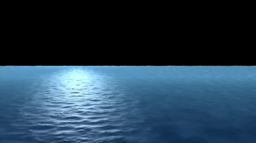 Realistischer Motion-Graphics-Loop mit Meereswellen — transparenter Hintergrund