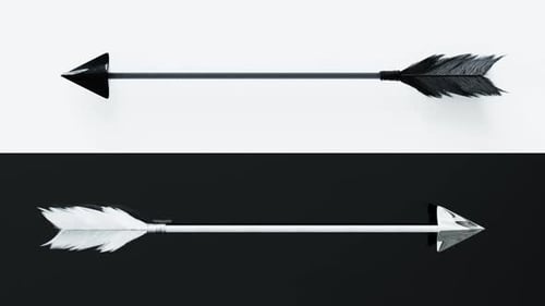 Minimalist Black and White Arrows Design