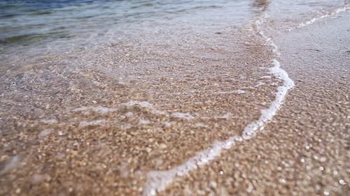 Beautiful Sea Waves on Summer Sunny Day
