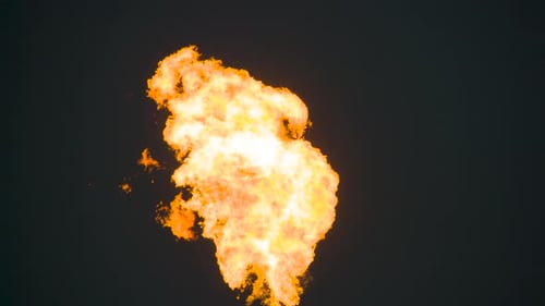 Ignited Gas Stream