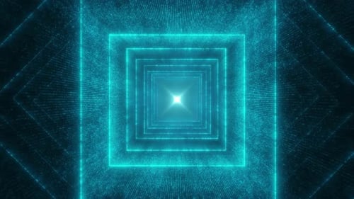 4K Three Dimensional Matrix Technology Channel Shuttle Rotation Display Background